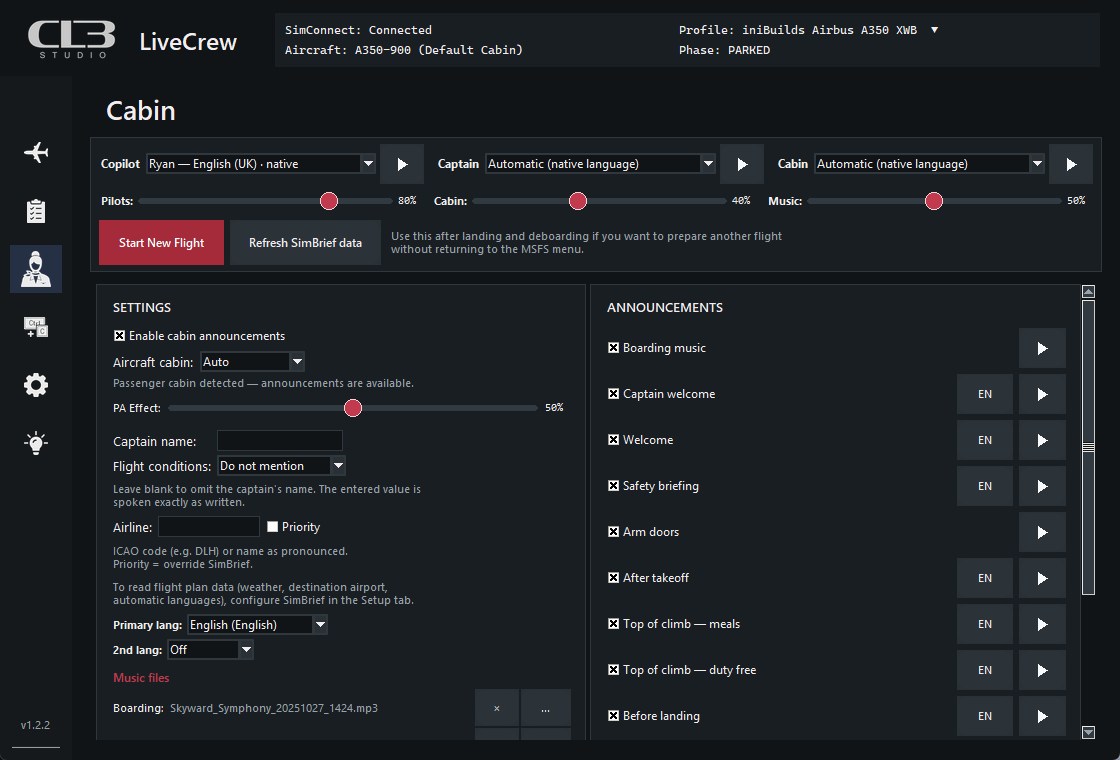 LiveCrew - Virtual Flight Crew for MSFS | CLB Studio